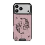 Pisces - iPhone 17 Pro Max Case, Elite Dark (MagSafe) / Silver / Pink