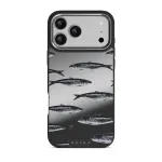 Del Mar - iPhone 17 Pro Max Case, Elite Mirror Dark (MagSafe) / Silver