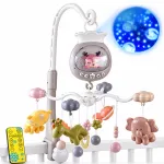 Crib carousel with projector - several dozen melodies SAFARI ZA6299