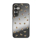 Honeycomb - Samsung Galaxy S25 Case, Elite Mirror Dark (Magnetic) / Gold