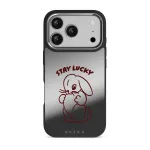 Stay Lucky - iPhone 17 Pro Case, Elite Mirror Dark (MagSafe) / Silver