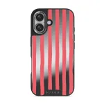 Pomegranate - iPhone 16 Case, Elite Mirror Dark (MagSafe) / Silver