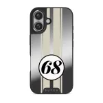 Classic Racing - iPhone 16 Case, Elite Mirror Dark (MagSafe) / Gunmetal