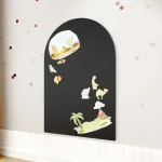 Kleepitav magnettahvel &bdquo;Arka&ldquo;, must, 95 &times; 76 cm