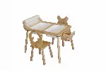 Lastelaua komplekt, Hanah Home, rull, valge