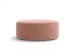 Sametist pouf "Dia", 1-kohaline, 90x90x35, roosa