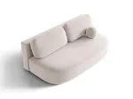 Velvet Sofa With Bed Function And Box, "Sophia", 3 Seats, 202x110x89 Made in Europe