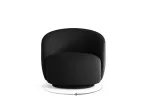 Swivel Boucle Armchair, "Savona", 1 Seat, 86x83x76.5 Made in Europe