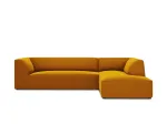 Velvet Modular Right Corner Sofa, "Siena", 4 Seats, 273x180x69 Made in Europe