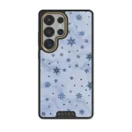 Ice Queen - Snowflakes Samsung Galaxy S25 Ultra Case, Elite Dark (Magnetic) / Gold