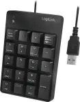 &bdquo;LogiLink&ldquo; ID0184 USB-klaviatuur, must