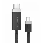ALOGIC FUCHD1-SGR videokaabli adapter, 1 m, HDMI A-t&uuml;&uuml;p (standardne), USB C-t&uuml;&uuml;p, hall