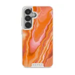Retro Glow - Samsung Galaxy S25 Case, Elite Light (Magnetic) / Silver
