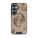 Pisces - Samsung Galaxy S25 Plus Case, Elite Dark (Magnetic) / Silver / Beige