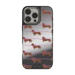 Always Late - iPhone 16 Pro Case, Elite Mirror Dark (MagSafe) / Silver