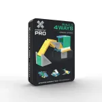 Magnetiline ehituskomplekt CONNETIX PRO &bdquo;Build It 4 Ways Vehicles Pack&ldquo;, 30 osa