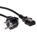 Akyga AK-PC-06A toitekaabel Must 3 m CEE7/7 IEC C13