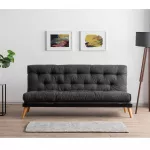 3-kohaline diivanvoodi, Hanah Home, Saki , tumehall, 185 x 82 x 120