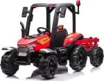 Lean Cars BLT-206 elektriline traktor haagisega lastele, punane