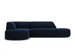 Velvet Modular Left Corner Sofa, "Siena", 4 Seats, 273x180x69 Made in Europe
