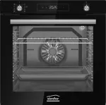 Simfer BI-81608P Pyrolytic Built-in Oven, Multifuncional, Capacity 80 L, Black | Simfer