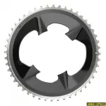Esiratas SRAM ROAD 48T 107BCD 2X12 RIVAL BLACK koos kaitseplaadiga
