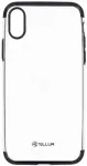 "Silicone Electroplated Back Case iPhone X/XS" Black