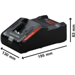 Expert Fast Charger EXAL18V-160 black