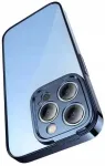 "Glitter Transparent Case + Tempered Glass iPhone 14 Pro Max" Blue