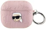 KLA3PGKIPP Monogram Karl Head Apple AirPods 3 Pink
