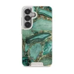 Ubud Jungle - Turquoise Samsung Galaxy S25 Case, Elite Light (Magnetic) / Silver