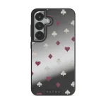 Tricked Me - Samsung Galaxy S25 Plus Case, Elite Mirror Dark (Magnetic) / Silver