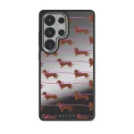 Always Late - Samsung Galaxy S25 Ultra Case, Elite Mirror Dark (Magnetic) / Silver