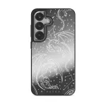 Wyvern - Samsung Galaxy S25 Case, Elite Mirror Dark (Magnetic) / Silver