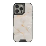 Vanilla Sand - Marble iPhone 16 Pro Max Case, Elite Dark (MagSafe) / Silver