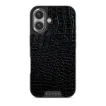Reaper's Touch - Snakeskin iPhone 16 Plus Case, Elite Dark (MagSafe) / Silver