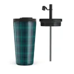 Midnight Pine - Travel Mug, 500 ml / Flap & Straw Set