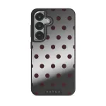 Aqua Mocha - Samsung Galaxy S25 Case, Elite Mirror Dark (Magnetic) / Silver