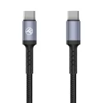 Tellur Type-C to Type-C kaabel 3A PD60W 2m nailonmust