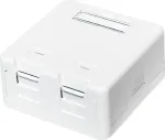 &bdquo;LogiLink&ldquo; seinale paigaldatav &bdquo;Keystone&ldquo; karp 2 UTP-pordiga, valge (NK4032)