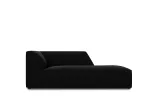 Velvet Chaise Longue Right, "Siena", 1 Seat, 93x181x69 Made in Europe