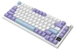 Juhtmeta mehaaniline klaviatuur &bdquo;Ajazz AK820 Pro Gift Switch&ldquo; (lilla, valge, sinine, RGB)