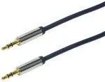 3,5 mm stereo-heli kaabel  M/M, 0,30 m, sinine