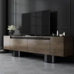TV-alus, Hanah Home, p&auml;hklipuust must, 180 x 50 x 30