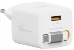 &bdquo;SlideCHARGE&ldquo; GaN 30 W USB-A 18 W, valge
