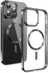 "Clear Jelly Magstick Metallic Case iPhone 15" Black