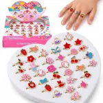 Set of rings for girls, 36 pieces. Jewelry in a box ZA6586