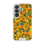 Orange Lemonade - Samsung Galaxy S25 Case, Elite Light (Magnetic) / Silver