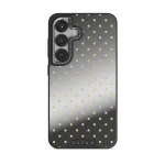 Sorry Busy - Samsung Galaxy S25 Case, Elite Mirror Dark (Magnetic) / Silver