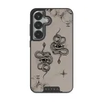 Gemini - Samsung Galaxy S25 Plus Case, Elite Dark (Magnetic) / Silver / Nude